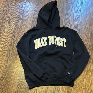 Champion Black Wake Forest University hoodie